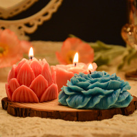 Molde de Silicona para Velas Candyer Personalizable de Alta Calidad, Libre de BPA, para Decoración DIY, Molde de Silicona con Forma de Flor para Hacer Velas