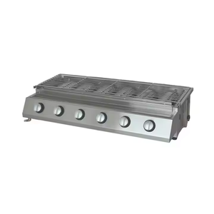 Barbecue à gaz en acier inoxydable personnalisable à deux têtes, quatre têtes et <span class=keywords><strong>six</strong></span> têtes pour l'extérieur, disponible pour les hôtels et les restaurants - Product Image 2