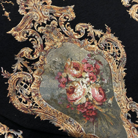 Rideau de roses européennes et américaines - Éternellement fleuri comme une peinture à l'huile. Convient également aux canapés et aux oreillers.