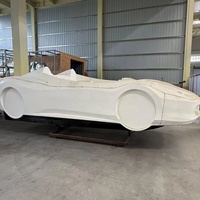 Bateau de sport personnalisable en fibre de verre de 17 pieds, style voiture de sport, 5 places, bateau rapide