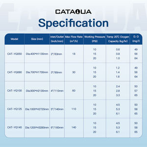 Cône d'aération personnalisé 60m³ à dissolution sous pression, buse d'aération pour aquarium, cône d'oxygénation pour aquaculture RAS - Product Image 4