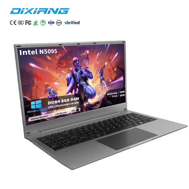 Cheap New Laptop OEM N5095 Intel Celeron Quad Core Business Office 15.6" Touchscreen 256GB SSD English Keyboard Business Laptop