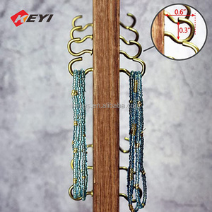 Hiện đại hai mặt bằng gỗ xoay trang sức hiển thị đứng thân thiện với môi Hooks cho bông tai đồng hồ đeo tay Keychains cho chương trình khuyến mãi - Product Image 6