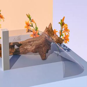 Pantalla adhesiva curvada a todo Color ultrafina creativa personalizada pantalla de película LED transparente de cristal para pared de vídeo de centro comercial - Product Image 4