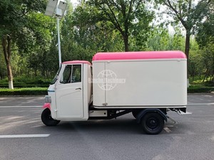 Carrito de Comida Eléctrico de 3 Ruedas con Ventana de Servicio para Venta de Yogur y Smoothies - Product Image 3