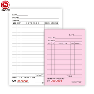 Carnet de commandes personnalisé, reçu, <span class=keywords><strong>facture</strong></span>, 1 à 6 plis, 9,5x11 pouces, rame de papier autocopiant continu NCR pour ordinateur - Product Image 4