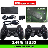 Console de jeu TV HD 4K LTF M8 avec manette sans fil 2,4 GHz, 20 000 jeux, double joystick, extension de mémoire TF jusqu'à 128 Go
