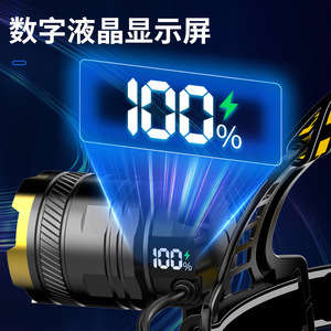 Linterna Frontal LED Recargable de 5W y 2400mAh para Camping, Pesca y Trabajo al Aire Libre - Product Image 3