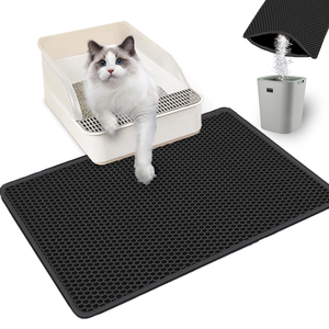 Hot Sales Double Layer Waterproof Urine Proof Cat Litter <b>Mat</b> Honeycomb EVA Antiskid Easy to Clean Pet Litter Pad Trapping - Product Image 1