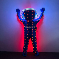 OEM couleur changeante LED robot vêtements costume poupée cosplay vêtements Costume LED scène spectacle robe de danse pour boîte de nuit bar fête
