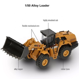 Sanjoyo SJY-1714-2 Bulldozer en alliage métallique moulé sous pression à l'échelle 1:50, jouet de camion d'ingénierie - Product Image 5