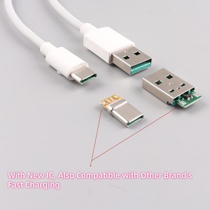 สายชาร์จ USB-A เป็น USB-C Type-C สำหรับ OPPO Vivo รองรับ 120W 100W 67W สายชาร์จเร็วจากโรงงานโดยตรง พร้อม IC ความยาว 1 เมตร 1.5 เมตร 2 เมตร - Product Image 3