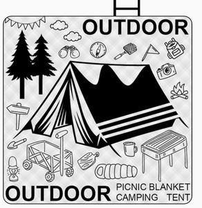 Foldable <b>Waterproof</b> Square Mat Thickened Chunyafang Outdoor Camping Beach <b>Blanket</b> Portable Carry Strap for <b>Picnic</b> Park - Product Image 3