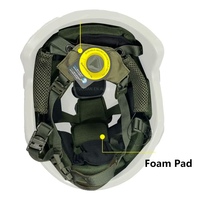 Système de suspension de casque tactique en nylon réglable et amovible TJ Wholesale avec sangle de menton en cuir et camouflage