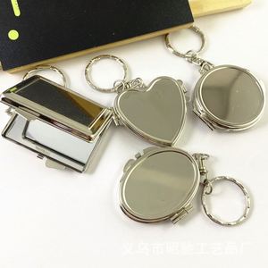 Porte-clés cadre photo en métal de 5 cm, miroir double face avec photo insérable, cadeau de remise de diplôme DIY, petit accessoire personnalisable - Product Image 3