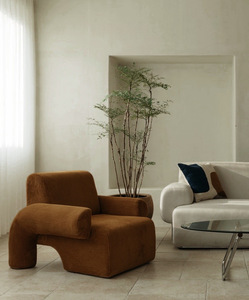 Divano Angolare Monoposto in Stile Nordico Moderno Minimalista <span class=keywords><strong>Vintage</strong></span> con Tessuto in Velluto a Coste e Design Multifunzionale - Product Image 4