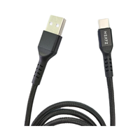 Heatz ZC51 Câble USB vers Type-C Charge rapide 1m NYLON'FIT Chargeur USB Câble d'alimentation intelligent iPhone Compatible Téléphone