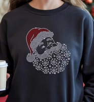 Nouvel Arrivage T-shirt Noir Noël Strass Transfert Thermique Logo Sportif Personnalisé Motif Nœud Papillon Dessin Animé