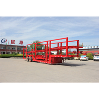 Semi-remorque porte-voitures en acier à 2 ou 3 essieux avec une charge utile maximale de 40T, véhicule de transport de haute qualité, porte-voitures semi-remorque