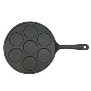 Poêle à frire en fonte pré-assaisonnée de 23 cm pour œufs, crêpes et galettes - Product Image 2