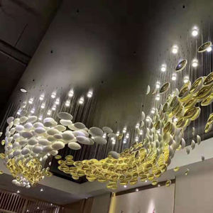 Lustre en forme de coquille lumineuse, lumières décoratives pour centre commercial, <span class=keywords><strong>plafonnier</strong></span> en forme de galet, motif œufs de <span class=keywords><strong>dinosaure</strong></span>, lampe suspendue - Product Image 4
