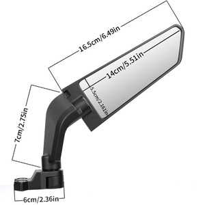 Motorcycle Modification Accessories Suitable For Kawasaki Yamaha Honda Ducati Universal Wind Deflector Rearview Mirror <strong>Spoiler</strong> - Product Image 2