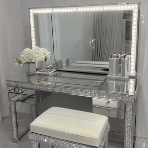 Espejo de Maquillaje LED Moderno con Luces, para Mesa de Vanidad, para Dormitorio y Sala de Estar, Material de Madera, Superventas - Product Image 5