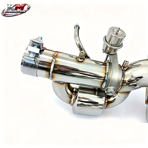 Sistema di Scarico KM ad Alte Prestazioni in Titanio con Downpipe e Catback per <span class=keywords><strong>Ferrari</strong></span> F8 Tributo Spider 3.9T V8 con Controllo Remoto Valvole - Product Image 4