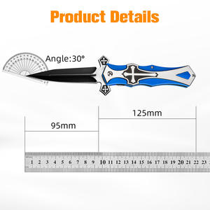 Cuchillo plegable táctico portátil para acampar, caza, cuchillo plegable de acero, cuchillo de bolsillo plegable de supervivencia Edc - Product Image 3