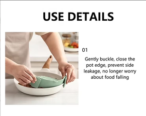 Wholesale Rice Fruits Spaghetti Pasta Noodle & Vegetable Colander <b>Snap</b> Clip on Drain Strainer Basket 2 Convenient Kitchen Use - Product Image 6