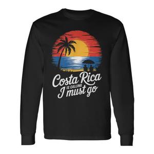Les vacances tropicales vous appelaient : T-shirt à manches longues unisexe pour adulte, col rond, imprimé numérique - Product Image 1