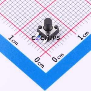 TS010-TBW1FH6.0 Tactile Switch SMD-4P,4.5x4.5mm Switch Single Pole Single Throw Round Button 2.5N Vertical Mount - Product Image 1