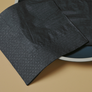 Khăn giấy ăn giấy nguyên chất cao cấp 23*23cm 25*25cm màu đen dùng cho nhà hàng, quán bar - Product Image 5