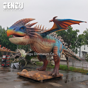 Escultura de Dragón Occidental Animatrónico Personalizada |   Modelo de Dragón de Fantasía Realista y Simulada para Parques, Museos y Accesorios de Cine - Product Image 2