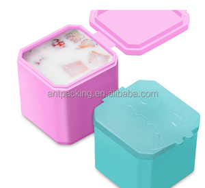 כוסות אפייה מסיליקון ללא BPA מלבן מרובע אחסון מזון חטיף מיכל סיליקון מיכל רוטב סלט - Product Image 6