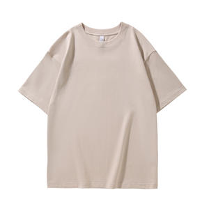 Camiseta de Algodón Peinado 100% Personalizada por el Fabricante, para Hombre, Holgada, Informal, Transpirable, Lisa, con Patrón Sólido - Product Image 5