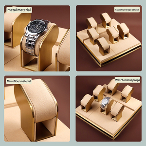 야다오 공장 제작 고급 금속 하이엔드 시계 진열대 맞춤형 로고 팔찌 진열 트레이 세트 도매 - Product Image 4