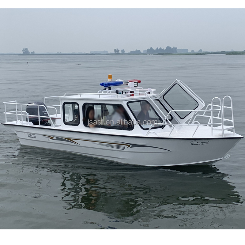 Cabine de barco de pesca de 21 pés barco grande estilo de vida de pesca barco jon alumínio soldado