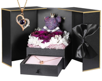 Cadeau spécial Saint-Valentin pour petit ami contient carte de la Saint-Valentin bijoux en acier inoxydable