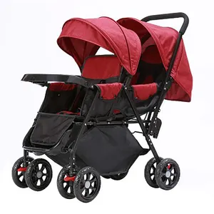 Twins iki koltuk arabası çocuklar için/yeni tasarım bebek arabası iki bebek oturmak