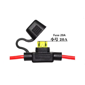 Pin cá sấu clip để nữ Thuốc lá nhẹ hơn ổ cắm cáp 20A cầu chì với vỏ chống thấm nước 12V 24V 14awg cho Xe Xe tải - Product Image 3