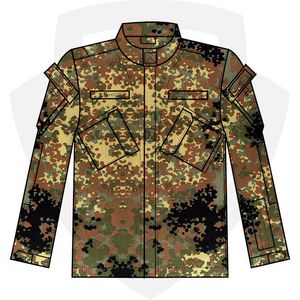 Blusa De Campo Camuflaje Alemán II Guerra Mundial – Reproducción Heer – Talla única – Chaqueta Militar