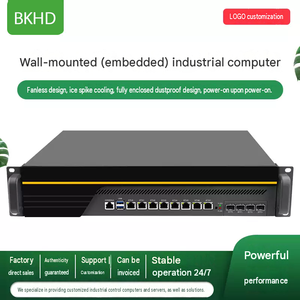 เซิร์ฟเวอร์เครือข่ายแบบติดตั้งบนแร็ค BKHD C236 2U พร้อมพอร์ต LAN กิกะบิต 8 พอร์ต และพอร์ต 10G SFP+ 4 พอร์ต (อุปกรณ์เสริม)  รองรับ CPU i3 i5 i7 พร้อมฟังก์ชันไฟร์วอลล์ - Product Image 1