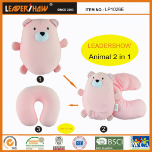 Cute Animal <strong>Kids</strong> Transform <strong>Pillow</strong> Blanket Plush Toys 2 in 1 Neck <strong>Travel</strong> <strong>Pillow</strong> - Product Image 5