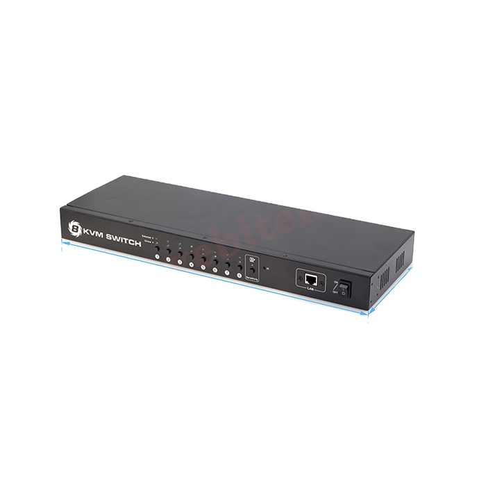 KVM-переключатель с 8 портами USB 2,0 настольного типа, Разъемы USB/PS2, мультимедийный интерфейс высокой четкости, KVM-переключатель