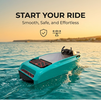 Meilleure Vente : Kart Aquatique Électrique Teal – Bateau Jet en Plastique Stable pour Débutants, Démarrage Simple, Idéal pour le Divertissement Nautique