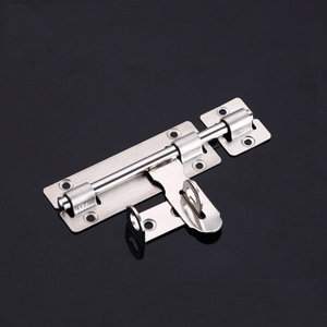 201304 Stainless Steel Door Bolt 4 6 8 Inch F Type <b>Pin</b> Lock For Iron Wooden Doors - Product Image 2