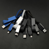 Câbles et accessoires courants Produits électroniques Porte-clés Câble de données de charge rapide pour iPhone Samsung Huawei Téléphone portable