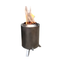 Nouveau design portable extérieur petit camping jardin en acier inoxydable dessus de table foyer sans fumée