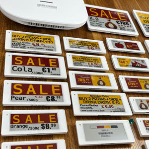 Free Design Wholesale Custom Digital Electronic <b>Shelf</b> Labels Digital Displays Esl Tags <b>Shelf</b> Talkers For Supermarket <b>Shelves</b> - Product Image 1